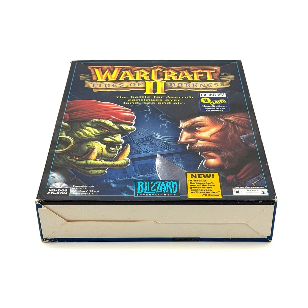 Warcraft II Tides of Darkness PC Big Box Vintage 1995 Blizzard Entertainment
